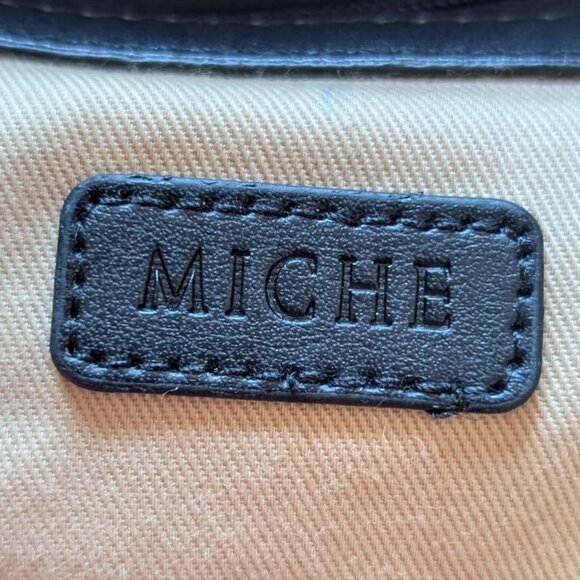 Miche Burgundy Purse Leather Snap up 1 Large Compartment with Side Compartment - Picture 5 of 6